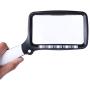 Large Handheld Page Magnifying Glass Folding Reading Magnifier with Light 2X with 5 LED Illuminated Lighted Jumbo Magnifier for Seniors Reading, Map, Macular Degeneration (2 Pack, Black and White)
