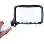 Large Handheld Page Magnifying Glass Folding Reading Magnifier with Light 2X with 5 LED Illuminated Lighted Jumbo Magnifier for Seniors Reading, Map, Macular Degeneration (2 Pack, Black and White)