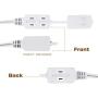 25 Feet White Extension Cord 3 Outlet 2 Prong 16 Gauge Cable, Indoor use, Heavy Duty, Extension Cord - by Revpex