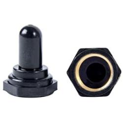 Gardner Bender GSW-20 Electrical Toggle Switch Covers, EDPM Rubber Cover, Moisture, Dust and Dirt Resistant, Pack of 2, Black