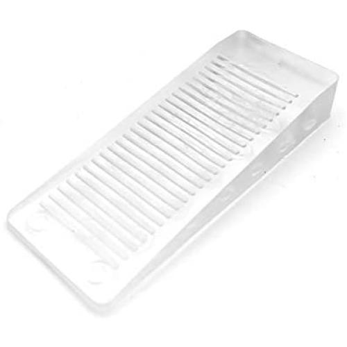HLin 4 inch Home Office Clear Plastic Door Wedge Stopper Block