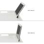 Rossie Home Media Bed Tray with Phone Holder - Fits up to 17.3 Inch Laptops and Most Tablets - Soft White - Style No. 78104