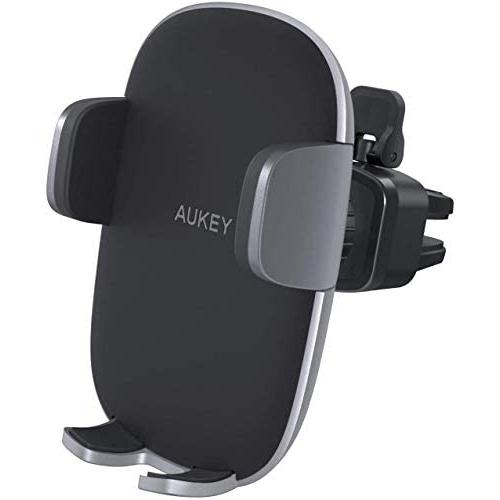 AUKEY Cell Phone Holder for Car Air Vent Car Phone Holder Compatible with iPhone 11/ Xs/XS Max / 8/7 / 6, Google Pixel 3 XL, Samsung Galaxy S9+, and Other Phones, Gray