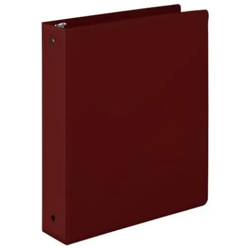 Samsill 1.5 Inch Value Document Storage 3 Ring Binder , Round Ring, 11 x 8.5 Inches, Burgundy (11515)