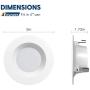 BBounder LED Recessed Lighting 4 Inch 12Pack, Dimmable, Damp Rated, LED Downlight with Baffle Trim, 8.5W=60W 650LM 5000K Can Lights, Simple Retrofit Installation - UL + Energy Star
