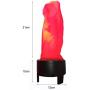 LED Fake Fire Flame Light 3D Flickering Fire Flame Electronic Flame Night Light Prop Simulated Flame Lamp Prop for Halloween Christmas Indoor Party Decoration, US Plug (Long Flame)