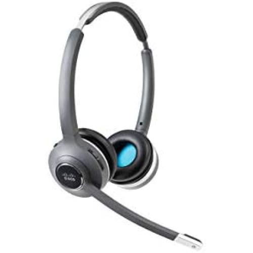 Cisco Headset 562, Wireless Dual On-Ear DECT Headset with Multi-Source Base for US & Canada, Charcoal, 1-Year Limited Liability Warranty (CP-HS-WL-562-M-US=)