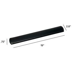 3M Gel Wrist Rest for Keyboards, Soothing Gel Comfort with Durable, Easy to Clean Leatherette Cover, Antimicrobial Product Protection, 19'', Black (WR310LE)