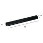 3M Gel Wrist Rest for Keyboards, Soothing Gel Comfort with Durable, Easy to Clean Leatherette Cover, Antimicrobial Product Protection, 19'', Black (WR310LE)