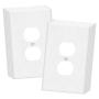 ENERLITES Duplex Receptacle Outlet Wall Plate, Jumbo Electrical Outlet Covers, Over-Size 1-Gang 5.5'' x 3.5'', Polycarbonate Thermoplastic, 8821O-W-10PCS, White (10 Pack)