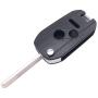 Horande Folding Flip Replacement Key Fob Cover Fits for Honda 2003-2012 Accord 2005-2010 Civic CR-V Pilot Ridgeline Keyless Entry Remote Key Fob Case Shell 3 Buttons