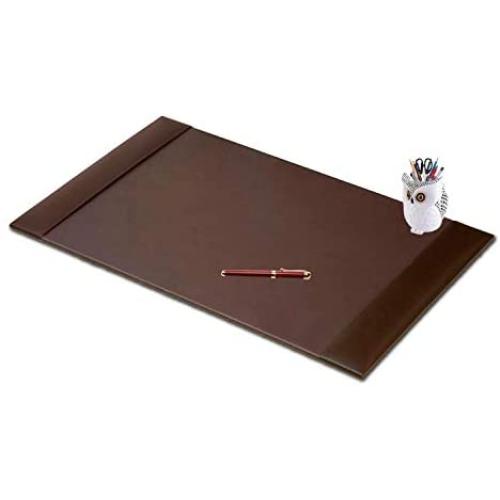 Non Slip Premium Leather Desk Mat Pad Blotter Protector 34 x 20 Inch, Office Desk Laptop Keyboard Mouse Mat Pad with Comfortable Writing Surface Waterproof and Side Rails