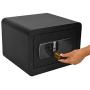 ANSLOCK Lock Box, Smart Touch Screen Electronic Security Safe Box, Double Safety Key Lock and Password, Steel Cabinet Safes w/ Interior LED Light for Home, Office, Storing Jewelry Cash Valuables, Gun Safety