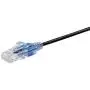 Monoprice Cat6A Ethernet Patch Cable - 5 Feet - Black (5 Pack) Network Internet Cord - RJ45, Stranded, UTP, Pure Bare Copper Wire, 30AWG - SlimRun Series