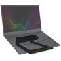 Razer Laptop Stand Chroma: Customizable Chroma RGB Lighting - Ergonomic Design - Anodized Aluminum Construction - 3x Port USB 3.0 Hub - Matte Black
