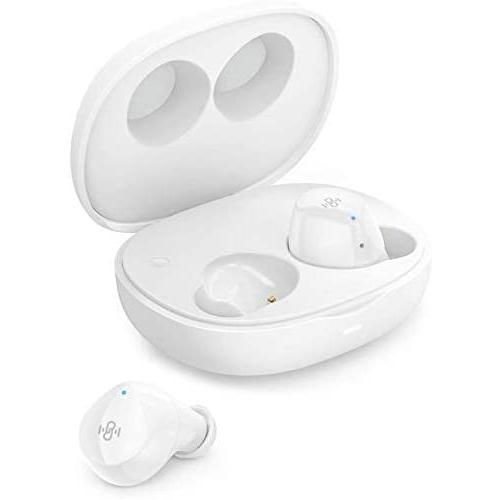 Bluetooth Earbuds, Boltune Bluetooth 5.1 with 4 Mics Ultralight Comfort Wireless Earbuds, CVC 8.0 Stereo Sound Deep Bass, IPX8 Waterproof in-Ear Headphones, Single/Twin Mode for iPhone/Android