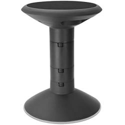Storex Wiggle Stool, Adjustable Height 12”, 14”, 16”, or 18” for Active Seating in The Classroom, Black (00300U01C)