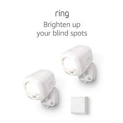 Ring Smart Lighting – Spotlight, Battery-Powered, Outdoor Motion-Sensor Security Light, White (Starter Kit: 2-pack)