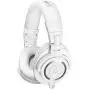 Audio-Technica ATH-M50XWH Professional Studio Monitor Headphones, White