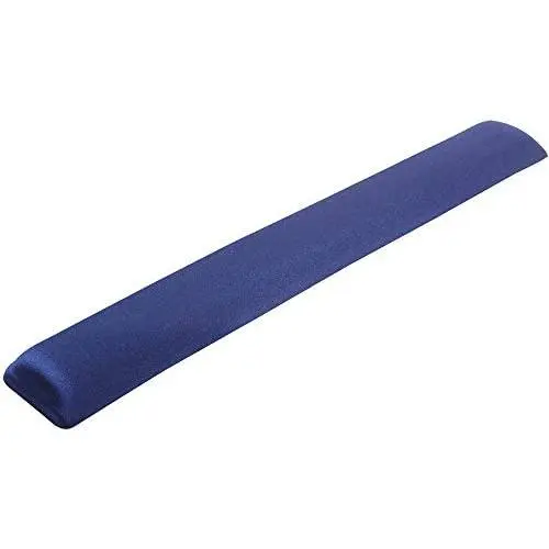 DAC Super-Gel Ergonomic Keyboard Wrist Rest Wrist Support, Smooth Luxurious Lycra Surface, Non-Skid Backing, Blue, Straight Edge