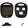for Lexus Key Fob Shell,Replacement Key Case Housing Keyless Entry Remote Key Fob with Stickers Fit for Lexus GS300 GS400 GS430 GX470 IS300 LS400 LS430 LX470 RX300 RX330 (1 Black+1 Red)
