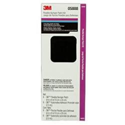 3M Flexible Bumper Patch Kit, 05888, Black, 4 in x 8 in
