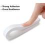 White Foam Tape Single Sided, Weather Stripping for Windows and Doors Frame 4 Roll, Foam Insulation Tape 1/2 Inch W X 1/4 Inch T, Seal Strip Tape with Adhesive, Total 26ft