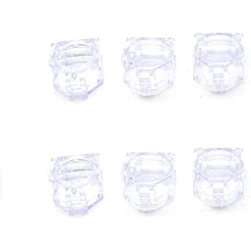 Antrader 22mm Plastic Push Button Switch Protector Round Protective Cover Guard Case Clear 6pcs