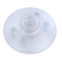 UL Listed Foot Switch Floor Foot Inline Pedal Push Switch, Round Lamp Light Foot Control Footswitch AC 100-250V, Step On Switches for Light Lamp On-Off Control (Transparent)