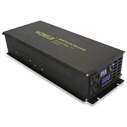 WZRELB Power Inverter 2000w Pure Sine Wave Inverter 12v 120v DC AC Converter
