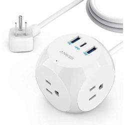 Anker Power Strip with USB C, PowerExtend USB-C 3 Cube with 3 Outlets and USB (30W USB C), 5 ft Extension Cord, Power Delivery High-Speed Charging for iPhone 12/12 Pro / 12 Pro Max, Travel Friendly