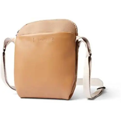 Bellroy City Pouch Premium (Leather Cross-Body Bag, e-Reader or Small Tablet, Wallet, Sunglasses, Phone) - Desert