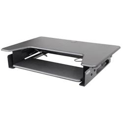 Kantek Sit to Stand Desktop Riser, Black (STS900)