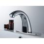 HHOOMMEE Electronic Automatic Sensor Touchless Bathroom Sink Faucet, Motion Activated Hands-Free Vessel Sink Tap, Easy Installation, Lead Free Certified, Chrome Finished, Model AT0101X