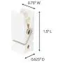 Command Spring Clips, Quartz, 8-Clips (17089Q-8ES), Decorate Damage-Free