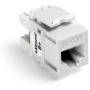Leviton 61110-BW6 eXtreme 6+ QuickPort Connector, CAT 6, White, 25-Pack