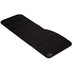 SoloQ Curve Size Gaming Mouse Pad - Anti Slip Rubber Base - Stitched Edges - Large Desk Mat - 28.5'' x 12.75'' x 0.12'' (Curve, Black with Blue Logo)