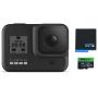 GoPro HERO8 Black Waterproof Action Camera with Touch Screen 4K Ultra HD Video 12MP Photos 1080p Live with Accessory Bundle - 1 Additional GoPro USA Batteries + PNY 64GB U3 microSDHC Card