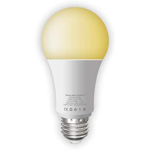 ACEMAX Smart WiFi Light Bulb Tunable Soft White to Daylight (2700K-6500K) 100W Equivalent Dimmable Sunrise Cold White Warm White LED Compatible with Amazon Alexa Echo Google Home Assistant iFTTT ACEMAX Smart WiFi Light Bulb Tunable Soft White to Daylight (2700K-6500K) 100W Equivalent Dimmable Sunrise Cold White Warm White LED Compatible with Amazon Alexa Echo Google Home Assistant iFTTT