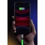 6ft LED Charger Cable, Light Up Visible Flowing Charger Charging Cord Compatible with Phone12 Plus/XS/XR/X/11/8 Plus / 8/7 Plus/6 Plus/5/5S(6FT, Green)