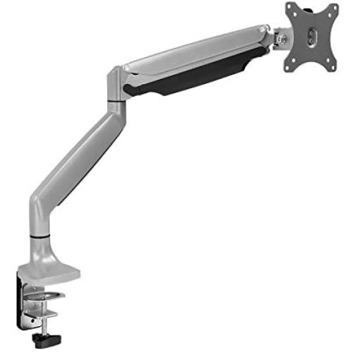 Mount-It! Single Monitor Arm Desk Mount | Gas Spring Monitor Arm | Full Motion Articulating Height Adjustable | Fits 21 22 23 24 27 30 32 Inch VESA Compatible Computer Screen | Clamp and Grommet Base Mount-It! Single Monitor Arm Desk Mount | Gas Spring Monitor Arm | Full Motion Articulating Height Adjustable | Fits 21 22 23 24 27 30 32 Inch VESA Compatible Computer Screen | Clamp and Grommet Base
