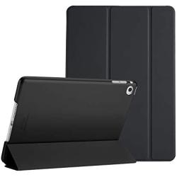 ProCase Smart Case for iPad Air 2 (2014 Release), Ultra Slim Lightweight Stand Protective Case Shell with Translucent Frosted Back Cover for Apple iPad Air 2 (A1566 A1567) -Black