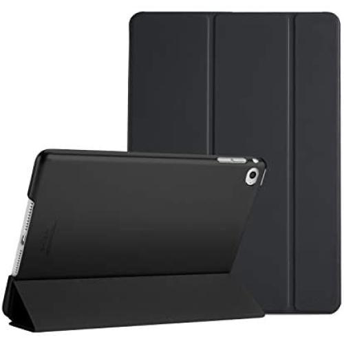 ProCase Smart Case for iPad Air 2 (2014 Release), Ultra Slim Lightweight Stand Protective Case Shell with Translucent Frosted Back Cover for Apple iPad Air 2 (A1566 A1567) -Black