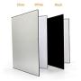 (2 PCS) Light Reflector 3 in 1 Photography Reflector Cardboard,A3 (17x12 Inch) Size Folding Light Diffuser Board for Still Life, Product and Food Photo Shooting - Black, Silver and White, 2 Pack