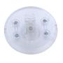 UL Listed Foot Switch Floor Foot Inline Pedal Push Switch, Round Lamp Light Foot Control Footswitch AC 100-250V, Step On Switches for Light Lamp On-Off Control (Transparent)