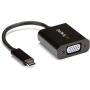StarTech.com USB-C to VGA Adapter - Black - 1080p - Video Converter For Your MacBook Pro - USB C to VGA Display Dongle (CDP2VGA)