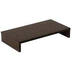 Bestier Monitor Stand Riser Wood Monitor Riser PC Stand Shelf for Desk Monitor/TV Stand Desktop Laptop Stand Wooden Desk Riser P2 Wood (Brown, 15.7 Inch)