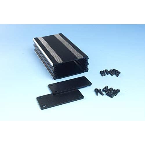 B1-120BK: Black Anodized, Extruded Aluminum Electronic Enclosure Project Box Electronic DIY Case, size 4.72''x 2.5''x1.18'' / 120 x 63.5 x 30mm (LWH)