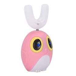 U‑Shaped Children Electric Sonic Toothbrush,Silicone U-Shaped Head Automatic Toothbrush Children 3 Cleaning Modes Memory Function Toothbrush(#1-1)