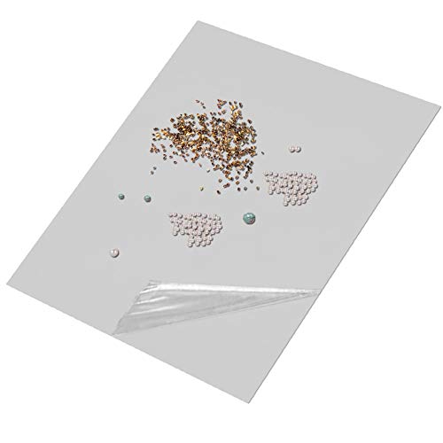 YAHEA Desktop Mini Sticky Dust Mat,Absorbs Dust and Small Parts Mat, Suitable for Office, Electronics, Clock Repair (2 Pads, 9''×13'') White